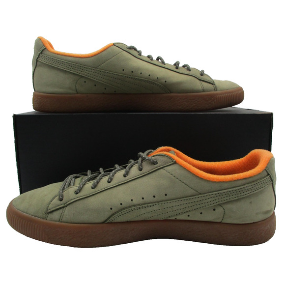 Puma Clyde Shoes Mens Size 10.5 Green Suede Gum Sole Low Top Casual Sneakers 1R9 main image 4